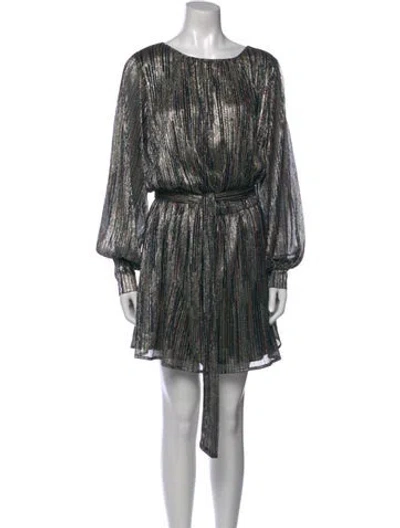 Pre-owned Ramy Brook Printed Mini Dress In Gold