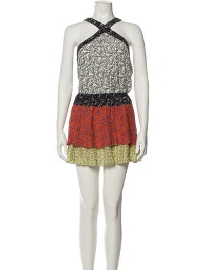 Pre-owned Ramy Brook Printed Mini Dress In Multi