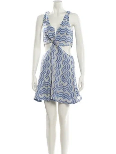 Pre-owned Ramy Brook Printed Mini Dress In Multi