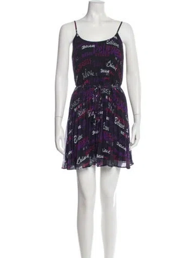 Pre-owned Ramy Brook Printed Mini Dress In Multi