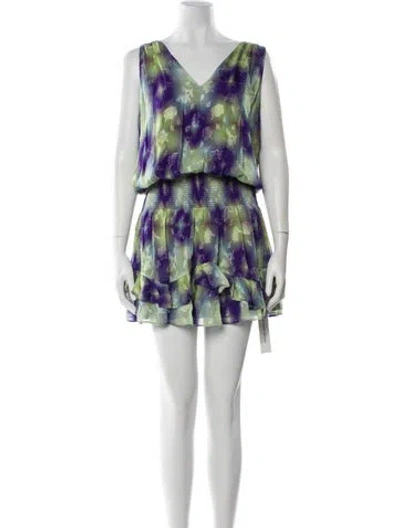 Pre-owned Ramy Brook Printed Mini Dress In Multi