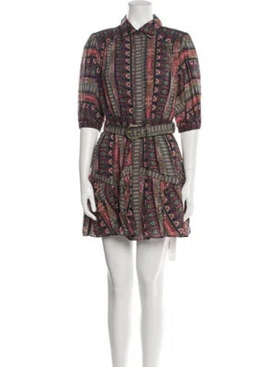 Pre-owned Ramy Brook Printed Mini Dress In Neutral