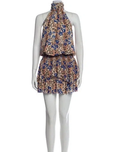 Pre-owned Ramy Brook Printed Mini Dress In Neutral