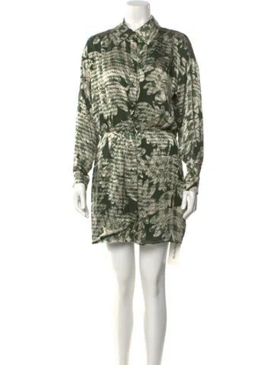 Pre-owned Ramy Brook Printed Mini Dress In Neutral