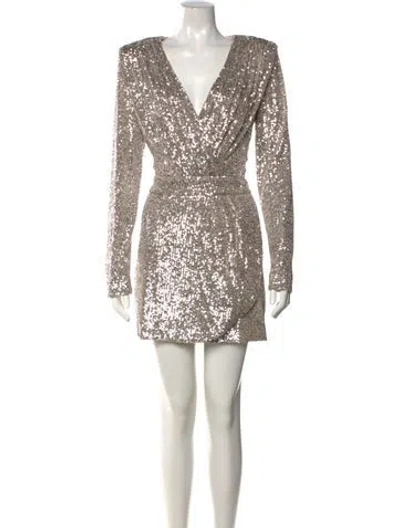 Pre-owned Ramy Brook Printed Mini Dress In Neutral
