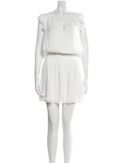 Pre-owned Ramy Brook Printed Mini Dress In Neutrals