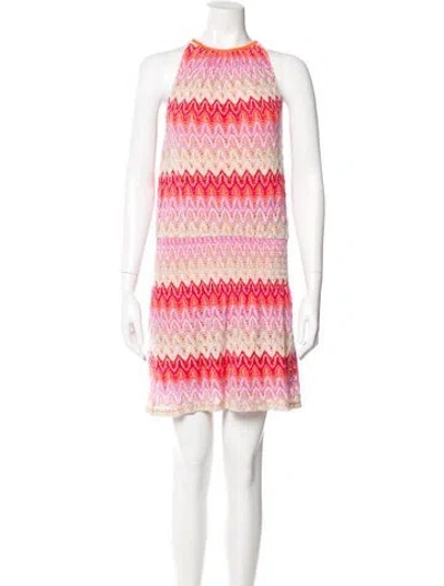 Pre-owned Ramy Brook Printed Mini Dress In Orange
