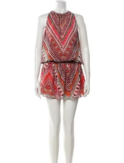 Pre-owned Ramy Brook Printed Mini Dress In Orange