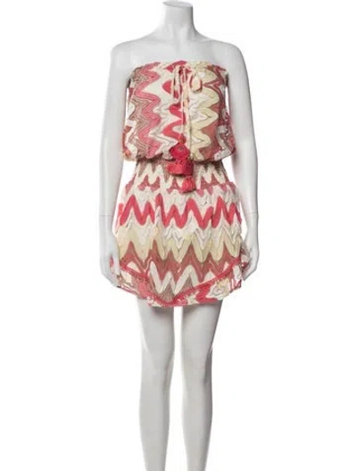 Pre-owned Ramy Brook Printed Mini Dress In Orange