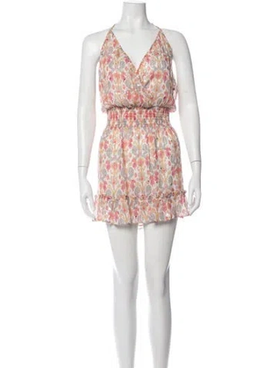 Pre-owned Ramy Brook Printed Mini Dress In Pink