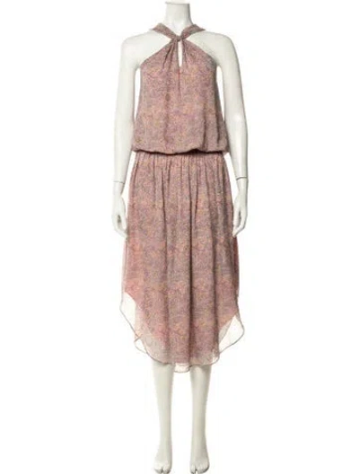 Pre-owned Ramy Brook Printed Mini Dress In Pink