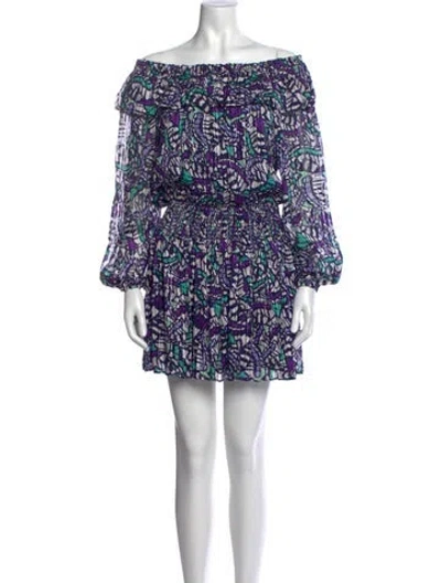 Pre-owned Ramy Brook Printed Mini Dress W/ Tags
