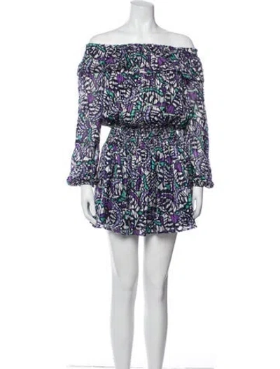 Pre-owned Ramy Brook Printed Mini Dress W/ Tags