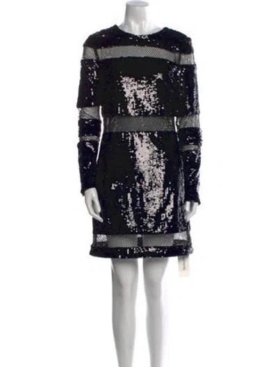 Pre-owned Ramy Brook Printed Mini Dress W/ Tags In Black
