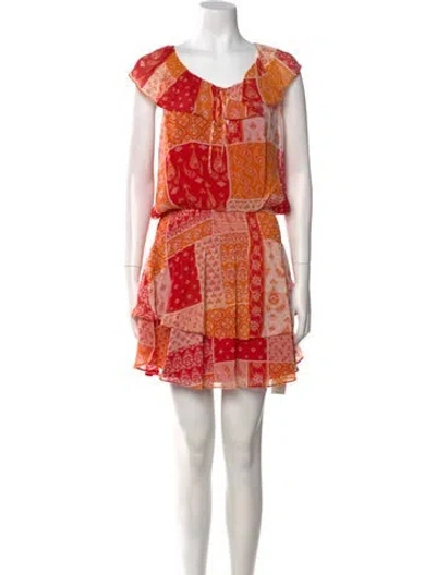 Pre-owned Ramy Brook Printed Mini Dress W/ Tags In Multi