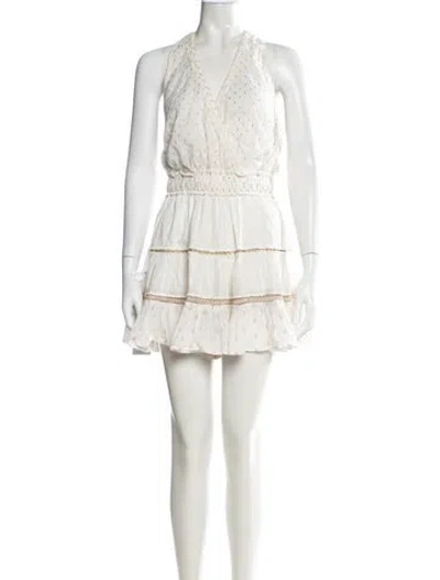 Pre-owned Ramy Brook Printed Mini Dress W/ Tags In Neutral