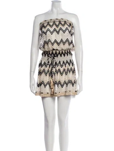 Pre-owned Ramy Brook Printed Mini Dress W/ Tags In Neutrals