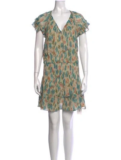 Pre-owned Ramy Brook Printed Mini Dress W/ Tags In Neutrals