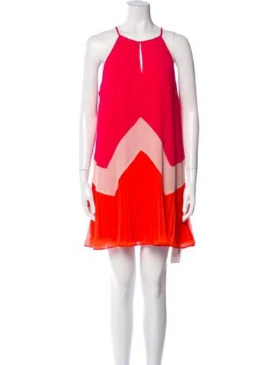 Pre-owned Ramy Brook Printed Mini Dress W/ Tags In Pink