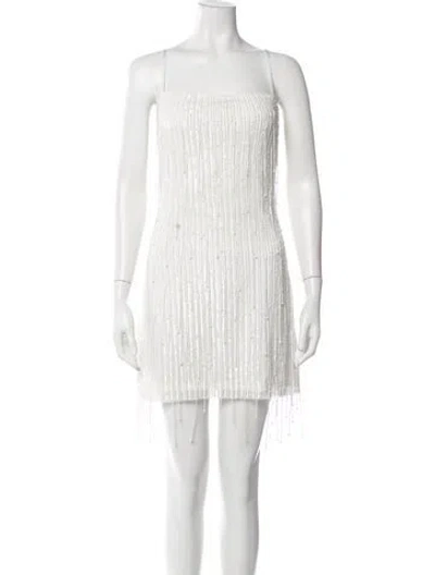 Pre-owned Ramy Brook Printed Mini Dress W/ Tags In White