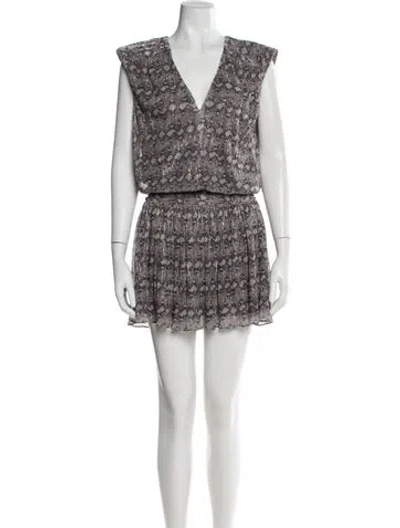 Pre-owned Ramy Brook Printed Mini Dress In White