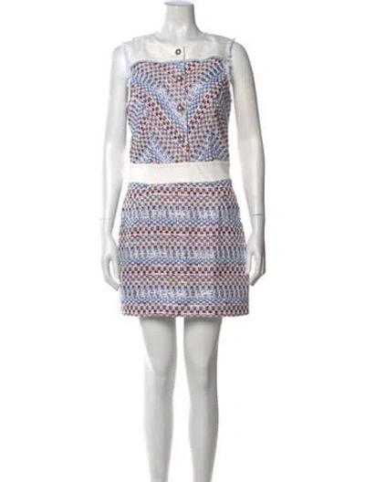 Pre-owned Ramy Brook Printed Mini Dress In White