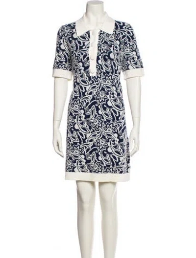 Pre-owned Ramy Brook Printed Mini Dress In White