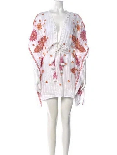 Pre-owned Ramy Brook Printed Mini Dress In White