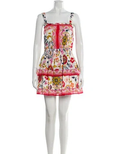 Pre-owned Ramy Brook Printed Mini Dress In Yellow