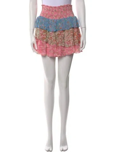 Pre-owned Ramy Brook Printed Mini Skirt In Black