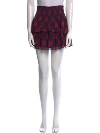 Pre-owned Ramy Brook Printed Mini Skirt In Blue