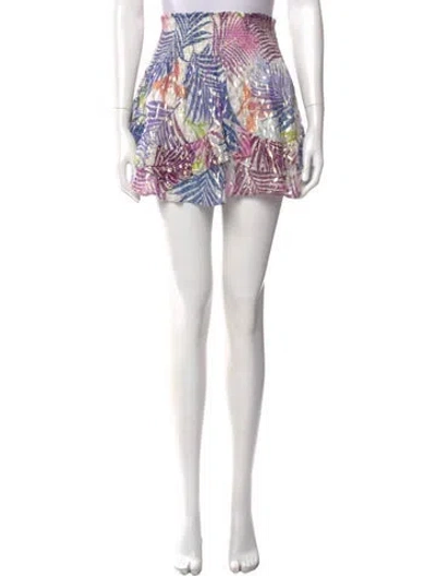 Pre-owned Ramy Brook Printed Mini Skirt In Blue