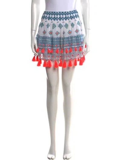 Pre-owned Ramy Brook Printed Mini Skirt In Blue