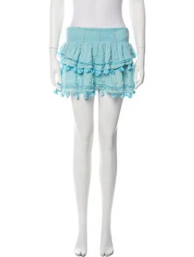 Pre-owned Ramy Brook Printed Mini Skirt In Blue