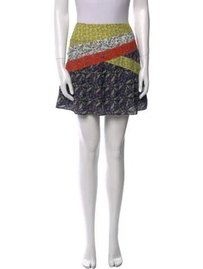 Pre-owned Ramy Brook Printed Mini Skirt In Multi