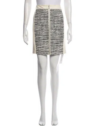 Pre-owned Ramy Brook Printed Mini Skirt In White