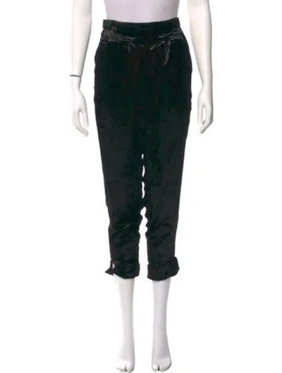 Pre-owned Ramy Brook Printed Straight Leg Pants In Black