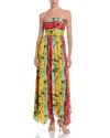 Ramy Brook Printed Strapless Midi Dress - Exclusive In Daisy Tie-dye Multi