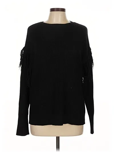 Pre-owned Ramy Brook Pullover Sweater In Black