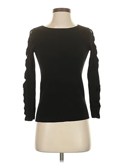 Pre-owned Ramy Brook Pullover Sweater In Black