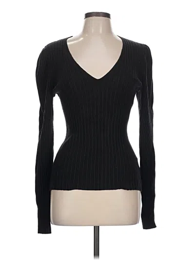 Pre-owned Ramy Brook Pullover Sweater In Black