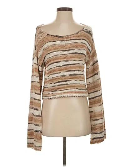 Pre-owned Ramy Brook Pullover Sweater In Brown