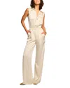 Ramy Brook Rabiya Button Down Jumpsuit In Cream