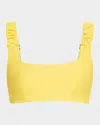 RAMY BROOK RACHEL RUCHED BIKINI TOP