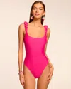 Ramy Brook Rachel Scoop Neck One Piece Swimsuit In Lemon Drop