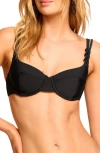 Ramy Brook Rafaelle Underwire Bikini Top In Black