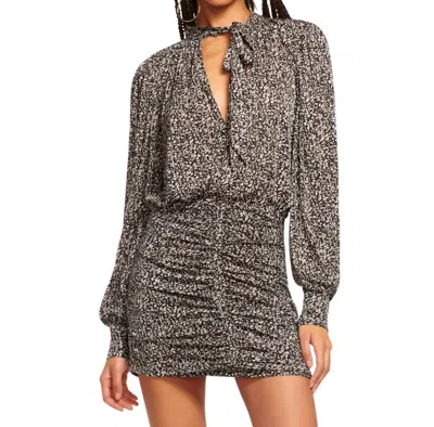 Ramy Brook Ralston Dress In Black Sahara In Multi