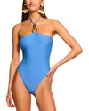 Ramy Brook May Halter One Piece Swimsuit In Serene Blue