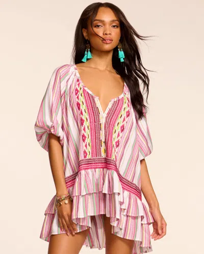 Ramy Brook Rashelle Eyelet Coverup Maxi Dress In White