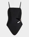 Ramy Brook Sevyn Cutout One-piece Swimsuit In Black